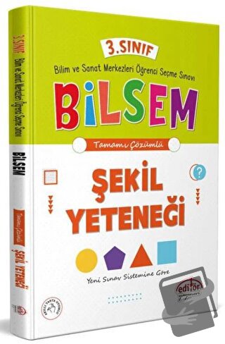 3. Sınıf Bilsem Hazırlık Şekil Yeteneği Tamamı Çözümlü - Kolektif - Ed