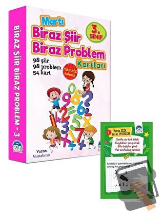 3. Sınıf Biraz Şiir Biraz Problem Kartları - Yaz Sil Kalemli - Mustafa