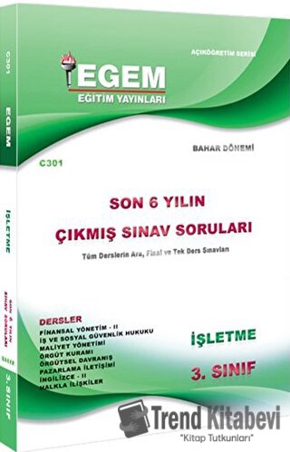 3. Sınıf İşletme Çıkmış Sınav Soruları (2012-2018)(Bahar Dönemi), Kole