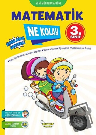 3.Sınıf Matematik Ne Kolay - Ekrem Aytar - Selimer Yayınları - Fiyatı 