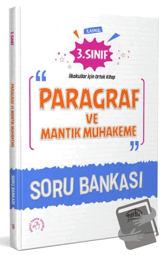 3. Sınıf Paragraf ve Mantık Muhakeme Soru Bankası - Kolektif - Editör 