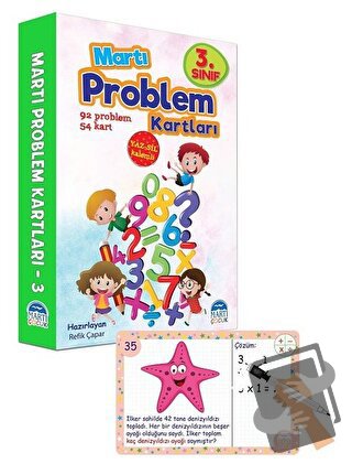 3. Sınıf Problem Kartları - Yaz Sil Kalemli - Refik Çapar - Martı Çocu