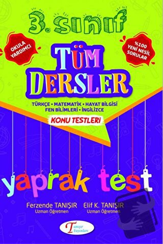 3. Sınıf Tüm Dersler Konu Testleri Test - Elif K. Tanışır - Tanışır Ya