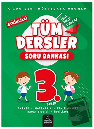 3. Sınıf Tüm Dersler Soru Bankası - Kolektif - 4 Element Yayınları - F