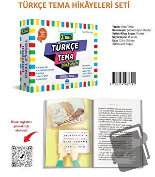 3. Sınıf Türkçe Tema Hikayeleri 10 Kitap Set - Nihan Temiz - Martı Çoc