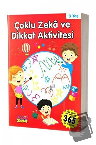 3 Yaş Çoklu Zeka ve Dikkat Aktivitesi - Kırmızı Kitap - Kolektif - Akt