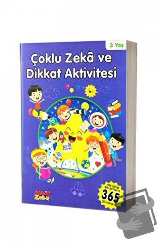 3 Yaş Çoklu Zeka ve Dikkat Aktivitesi - Mavi Kitap - Kolektif - Aktif 