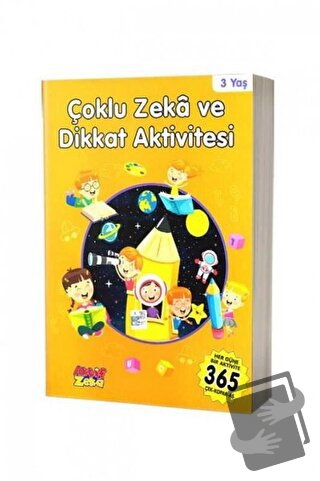 3 Yaş Çoklu Zeka ve Dikkat Aktivitesi - Turuncu Kitap - Kolektif - Akt