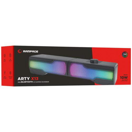 Rampage Arty X13 2.0 Bluetoothlu Rms 3W-2 Rgb Işıklı Multimedia Usb 5V