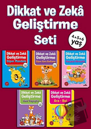 4+5+6 Yaş Dikkat ve Zeka Geliştirme Seti - Afife Çoruk - Beyaz Panda Y