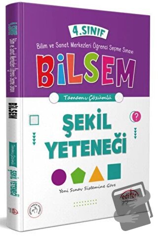 4. Sınıf Bilsem Hazırlık Şekil Yeteneği Tamamı Çözümlü - Kolektif - Ed