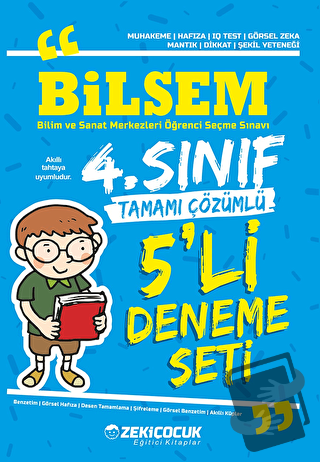 4. Sınıf Bilsem Tamamı Çözümlü 5'li Deneme Seti - Kolektif - Zekiçocuk