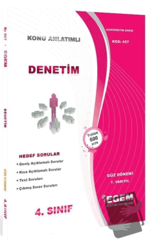 4. Sınıf Denetim Konu Anlatımlı Soru Bankası (Kod 457) - Kolektif - Eg