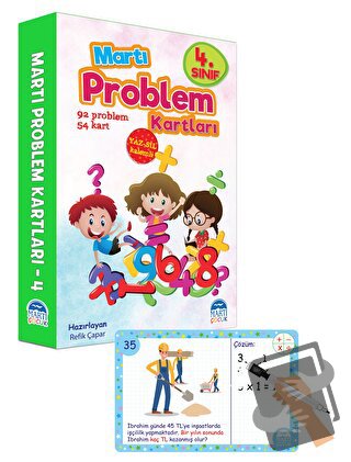 4. Sınıf Problem Kartları - Yaz Sil Kalemli - Refik Çapar - Martı Çocu