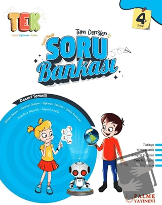 4. Sınıf Tek Tüm Dersler Yeni Nesil Soru Bankası - Kolektif - Palme Ya