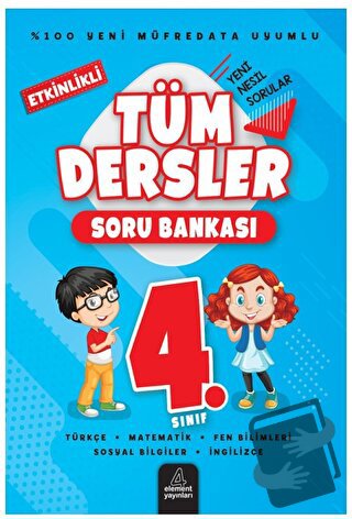 4. Sınıf Tüm Dersler Soru Bankası - Kolektif - 4 Element Yayınları - F