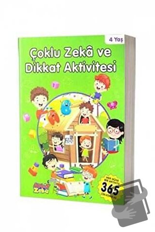 4 Yaş Çoklu Zeka ve Dikkat Aktivitesi - Yeşil Kitap - Kolektif - Aktif