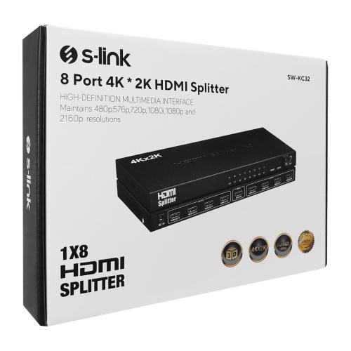 S-Link Sw-Kc32 8 Port 4K - 2K Hdmı Splitter - - S-Link - Fiyatı - Yoru