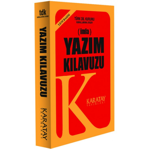 4E Yazım Klavuzu Plastik Kapak 1.Hamur Sarı Karatay Yayınevi - - 4E - 