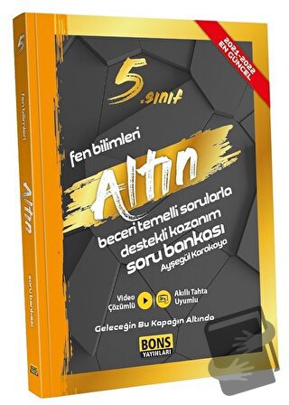 5. Sınıf Fen Bilimleri Altın Kazanım Destekli Soru Bankası - Ayşegül K