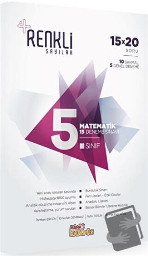 5. Sınıf Matematik 15 Deneme Sınavı - Renkli Sayılar - Kolektif - Mana