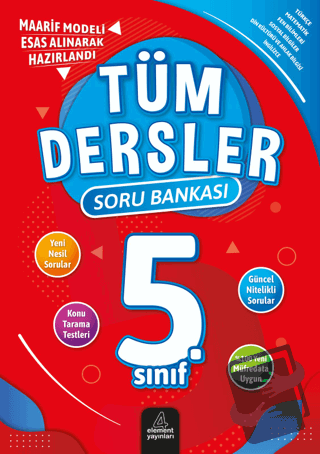 5. Sınıf Tüm Dersler Soru Bankası - Yunus Emre Çekiç - 4 Element Yayın