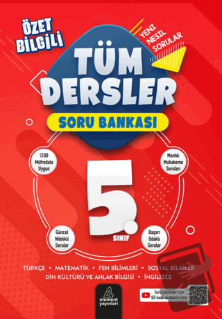 5. Sınıf Tüm Dersler Soru Bankası - Kolektif - 4 Element Yayınları - F