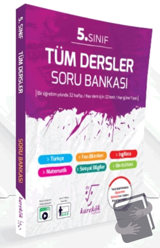 5. Sınıf Tüm Dersler Soru Bankası - Saliha Gündüz Keskin - Karekök Yay