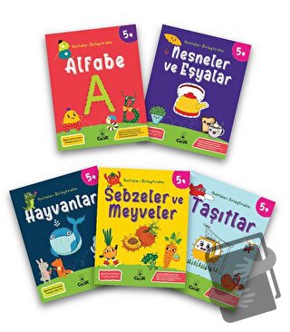 5 Yaş Noktaları Birleştirelim Serisi (5 Kitap Takım) - Kolektif - Flok