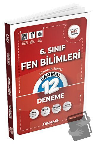 6. Sınıf Fen Bilimleri 12'li Sarmal Deneme, Kolektif, Dinamo Yayınları