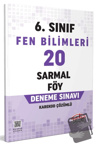 6. Sınıf Fen Bilimleri 20 Sarmal Föy Deneme Sınavı - Kolektif - Editör