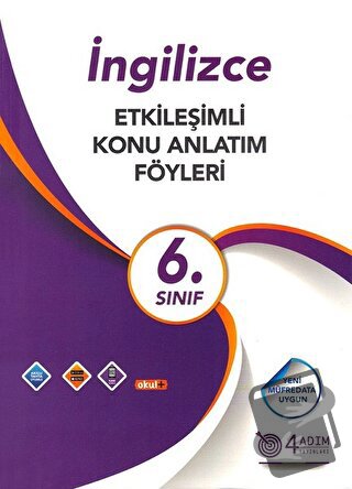 6. Sınıf İngilizce Etkileşimli Konu Anlatım Föyleri - Özlem Özay - 4 A