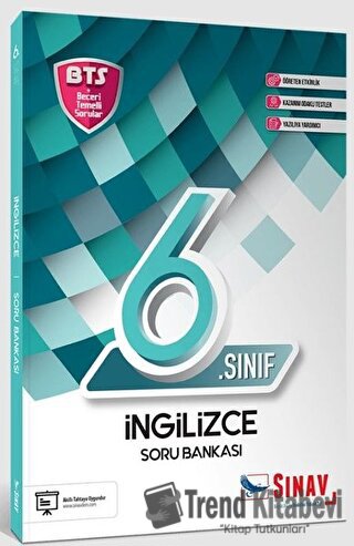 6. Sınıf İngilizce Soru Bankası, Kolektif, Sınav Yayınları, Fiyatı, Yo