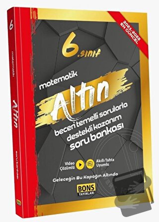 6. Sınıf Matematik Altın Soru Bankası - Kolektif - Bons Yayınları - Fi