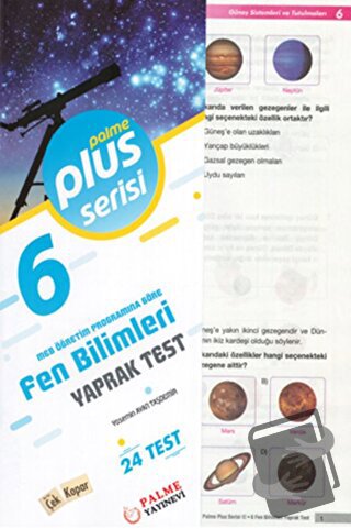 6. Sınıf Plus Serisi Fen Bilimleri Yaprak Test - Yasemin Ayan Taşdemir