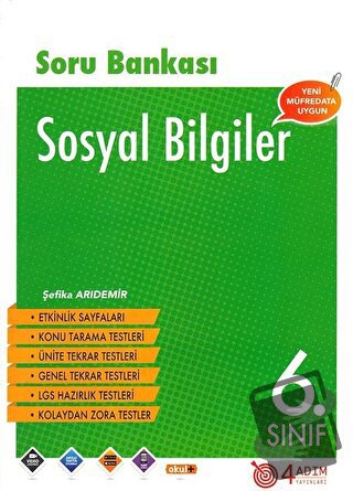 6. Sınıf Sosyal Bilgiler Soru Bankası - Şefika Arıdemir - 4 Adım Yayın