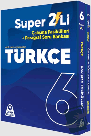 6. Sınıf Süper İkili Türkçe Seti - Kolektif - Örnek Akademi - Fiyatı -