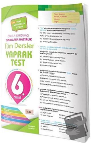 6. Sınıf Tüm Dersler Yaprak Test - Kolektif - 4 Element Yayınları - Fi