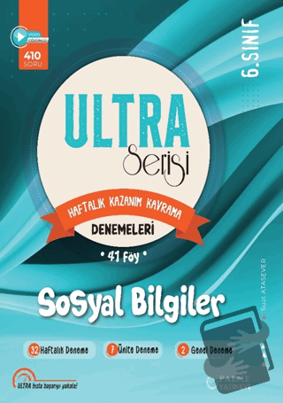 6. Sınıf Ultra Serisi Sosyal Bilgiler Denemeleri 41 Föy - Suat Ataseve