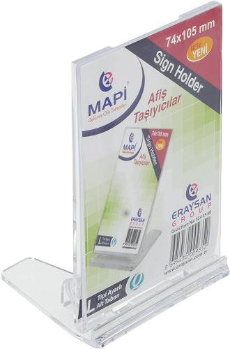 Mapi L Tipi Afiş Taşıyıcı Ayar.alt Taban 74X105 Dikey - - Mapi - Fiyat