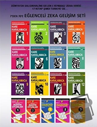 7’den 70’e Eğlenceli Zeka Gelişimi Seti (17 Kitap Takım) - Ahmet Karaç