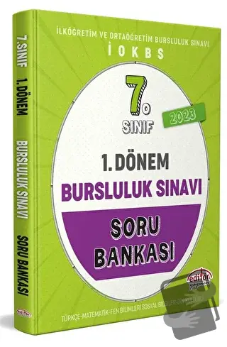 7. Sınıf 1. Dönem Bursluluk Sınavı Soru Bankası - Kolektif - Editör Ya