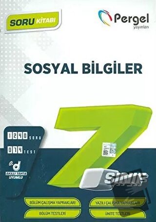 7. Sınıf 2022 Sosyal Bilgiler Soru Bankası Kitap - Kolektif - Pergel Y