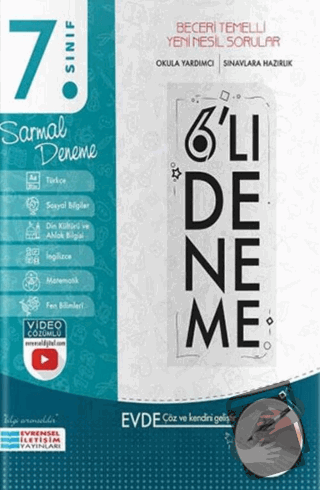 7. Sınıf 6 lı Sarmal Deneme - Kolektif - Evrensel İletişim Yayınları -