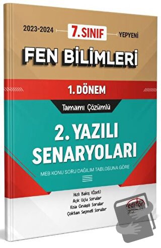 7. Sınıf Fen Bilimleri 1. Dönem Ortak Sınavı 2. Yazılı Senaryoları Tam