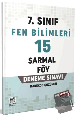 7. Sınıf Fen Bilimleri 15 Sarmal Föy Deneme Sınavı - Kolektif - Editör