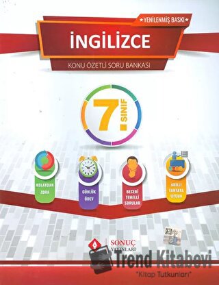 7. Sınıf İngilizce Konu Özetli Soru Bankası Seti, Kolektif, Sonuç Yayı