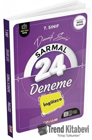 7. Sınıf İngilizce Sarmal 24 Deneme, Kolektif, Dinamo Yayınları, Fiyat