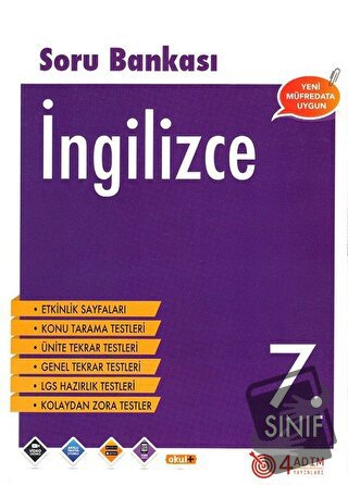 7. Sınıf İngilizce Soru Bankası - Özlem Özay - 4 Adım Yayınları - Fiya