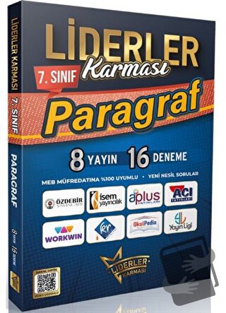 7. Sınıf Paragraf Denemeleri 8 Yayın 16 Deneme - Kolektif - Liderler K